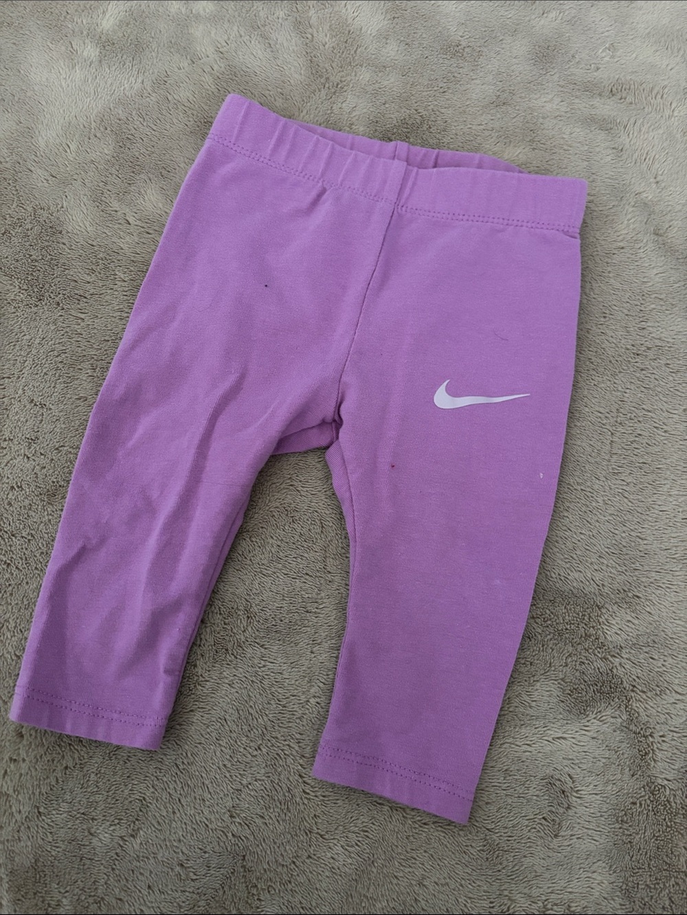 Nike Girls' Lilac Purple Active Leggings with White Swoosh